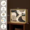 Abstract - Vormen - Modern - Beige Light Box met batterij (Wandlamp) middel -USP_websiteoverzichtNL