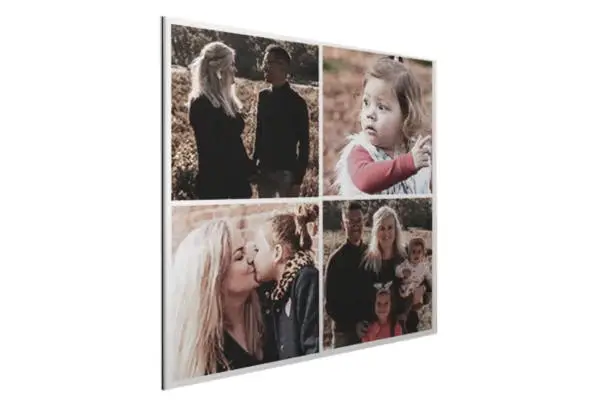 Eigen fotocollage op glas