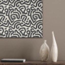 Modern - Abstract - Zwart PET vilt klein 837 -sfeer6_closeup