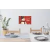 Sneeuwpret - Winter - Sneeuwpop Muursticker klein -eettafel