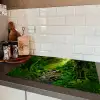 Jungle - Water - Bladeren - Zon - Natuur Inductie beschermer vinyl 3mm klein -sfeer3