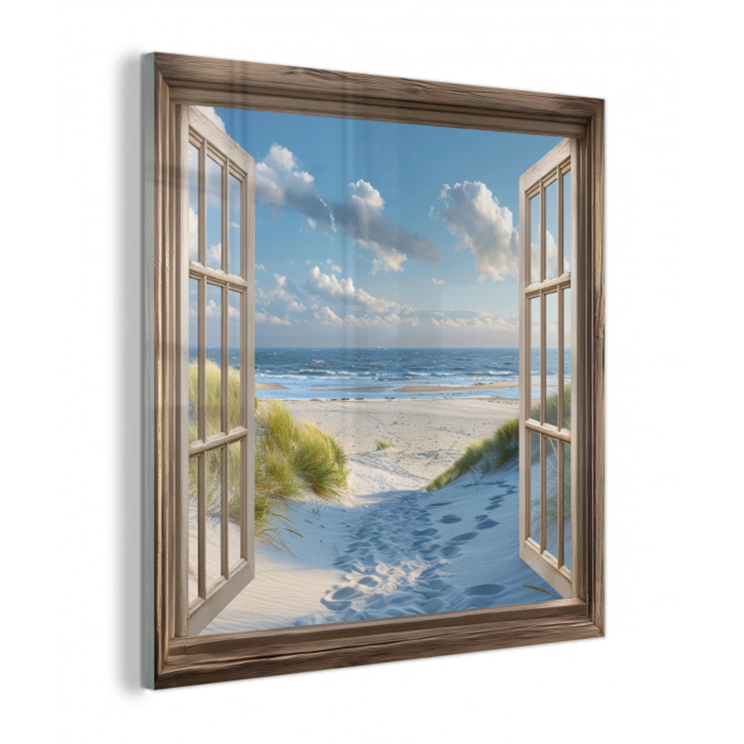 Doorkijk - Strand - Raam - Duinen - Zee plexiglas 5mm klein -z3d