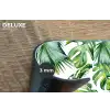 Monstera - Palmblad - Jungle - Tropisch Placemat vinyl groot -closeup