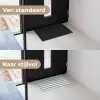 Strepen - Modern - Blauw Deurmat klein 898 -voor-na_NL
