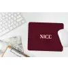 Nice - Bordeaux - Roze muismat rubber klein -witbureau