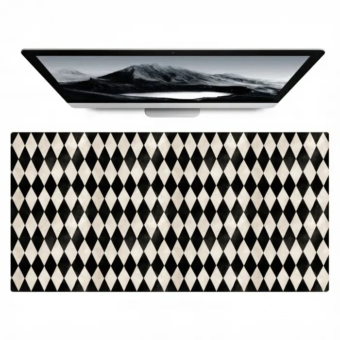 Klassiek - Patroon - Zwart Muismat XXL klein 681 -zzz3d