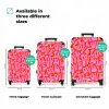 Herhalend ‘LOVE’-patroon in roze op rood NBS - Handbagage koffer - Kinderen Unisex middel zzzzzzVergelijking_3EN