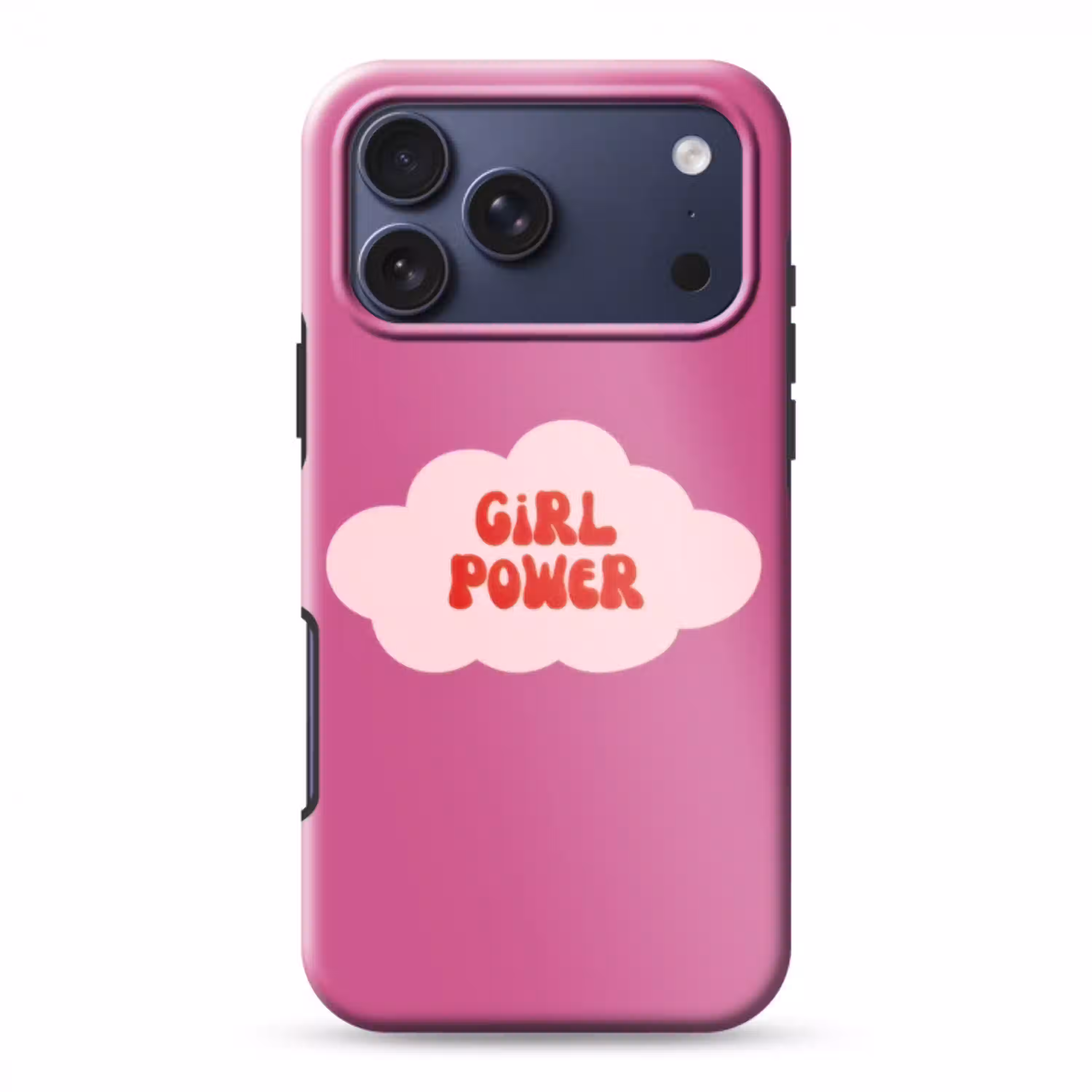 Girl power - Wolk - Roze Toughcase MagSafe Apple iPhone 17 Pro Max klein -3d