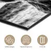 Koe - Schotse hooglander - Zwart - Wit - Dier - Natuur - Wild aluminium wit klein -closeup_NL