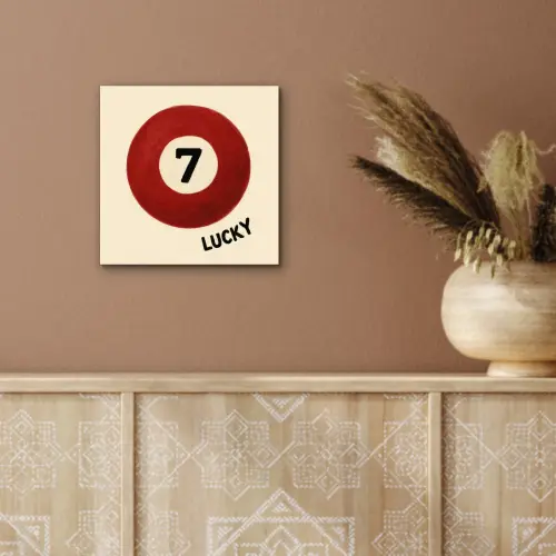 Cirkel - Zeven - Lucky - Rood aluminium wit klein -sfeer4