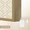 Floraal - Ornament - Beige Light Box met batterij (Wandlamp) middel 907 -USP_websiteoplaadbaarNL