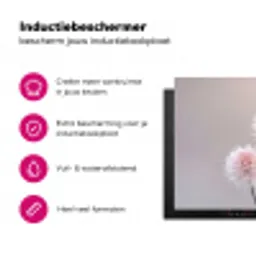 Bloemen - Bollen - Roze Inductie beschermer vinyl 3mm klein -wsfeer2_website