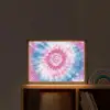 Tie-dye - Roze - Patroon Light Box met batterij (Wandlamp kind) middel -sfeer1_kind