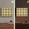 Bloem - Modern - Groen Light Box met batterij (Wandlamp) middel 907 -sfeer3