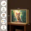 Kat - Huisdier - Natuur Light Box met batterij (Wandlamp kind) middel -USP_websiteoverzichtNL