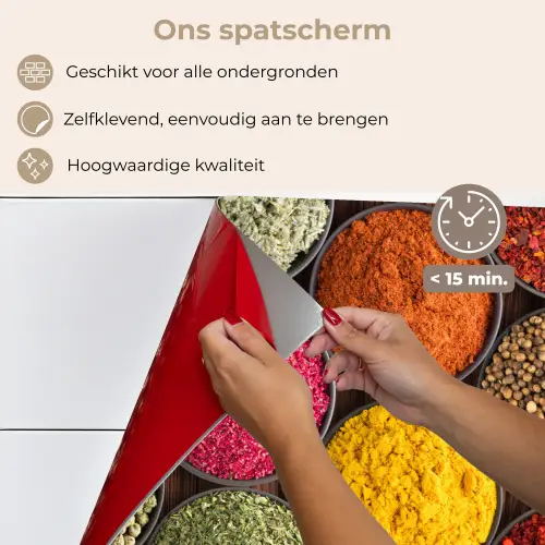 Kruiden - Schaaltjes - Kleurrijk - Textuur keuken achterwand spatscherm klein -spatscherm_NL