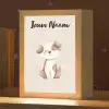 Hond - Gevlekt - Bruin Light Box met kabel (Kinderlampje) klein -zzz_3d_website