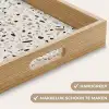 Terrazzo -  Patroon - Staal Dienblad Rechthoek middel 911 -USP_HandgreepNL