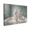 Hondjes - Badkuip - Badeendjes - Handdoeken canvas 2cm klein -z3d