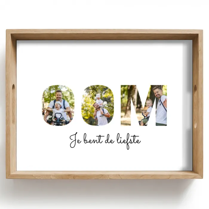 Oom - Lettercollage Dienblad Rechthoek middel -z3d_shopping