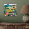 Heuvellandschap - Fantasierijk - Kleurcontrasten aluminium wit klein -sfeer2