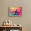 Panda - Dieren - Kleurrijk - Neon Light Box met batterij (Wandlamp kind) middel -sfeer2_kind