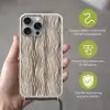 Golven - 3D - Crème Hoesje iPhone 16 Pro Max met koord klein 804 -sfeer2_NL