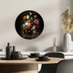 Vaas met bloemen KitchenYeah - Keuken - Wandcirkel Forex klein -sfeer2