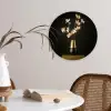 Sierlijk - Boeket - Goud - Vaas Wandcirkel kunststof plaat 5mm dik klein -sfeer4