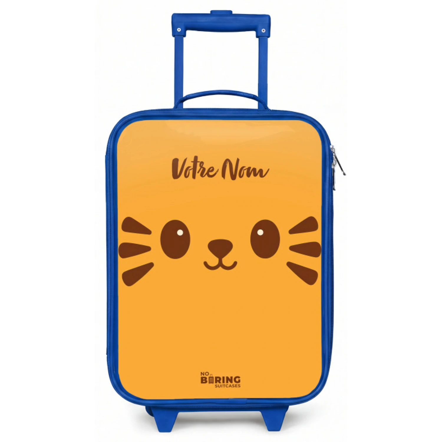 Kawai - Tijger - Oranje Kinderkoffer - Blauw klein -zz3dotto