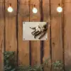 Vanille - Bloemen - Beige tuinposter los doek klein -sfeer1