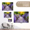 Lavendelpad bij zonsondergang tuinposter los doek klein -Xsfeer9_DE