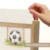 Voetbal - Goal - Gras - Beige Light Box met kabel (Kinderlampje) klein -USP_websiteprintNL