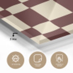 Retro - Patroon - Bruin plexiglas 5mm klein 11 -sfeer2