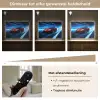 Rode raceauto - Blauw - Futuristisch Light Box met batterij (Wandlamp kind) middel -USP_dimbaarNL