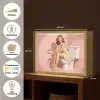 Roze - Retro - Vrouw Light Box met batterij (Wandlamp) middel -USP_websiteoverzichtNL