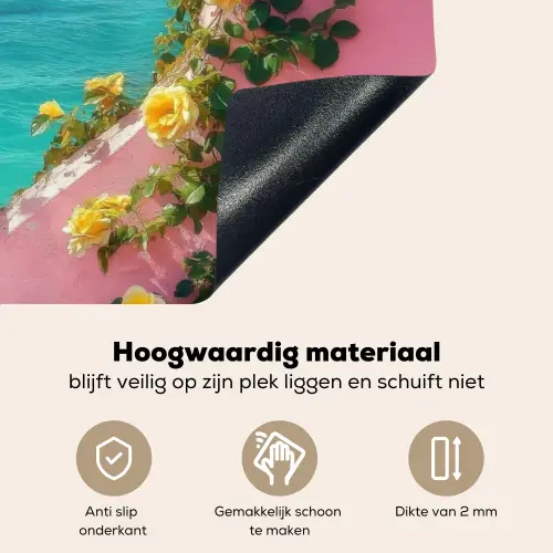 Hart - Zee - Muur Inductie beschemer met haakjes klein -ky-onderkant-nl