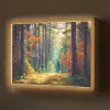 Bos - Zon - Natuur - Herfst Light Box met batterij (Wandlamp) middel -z3d_website