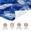 Palmblad - Patroon - Blauw deurposter klein 289 -closeup_NL