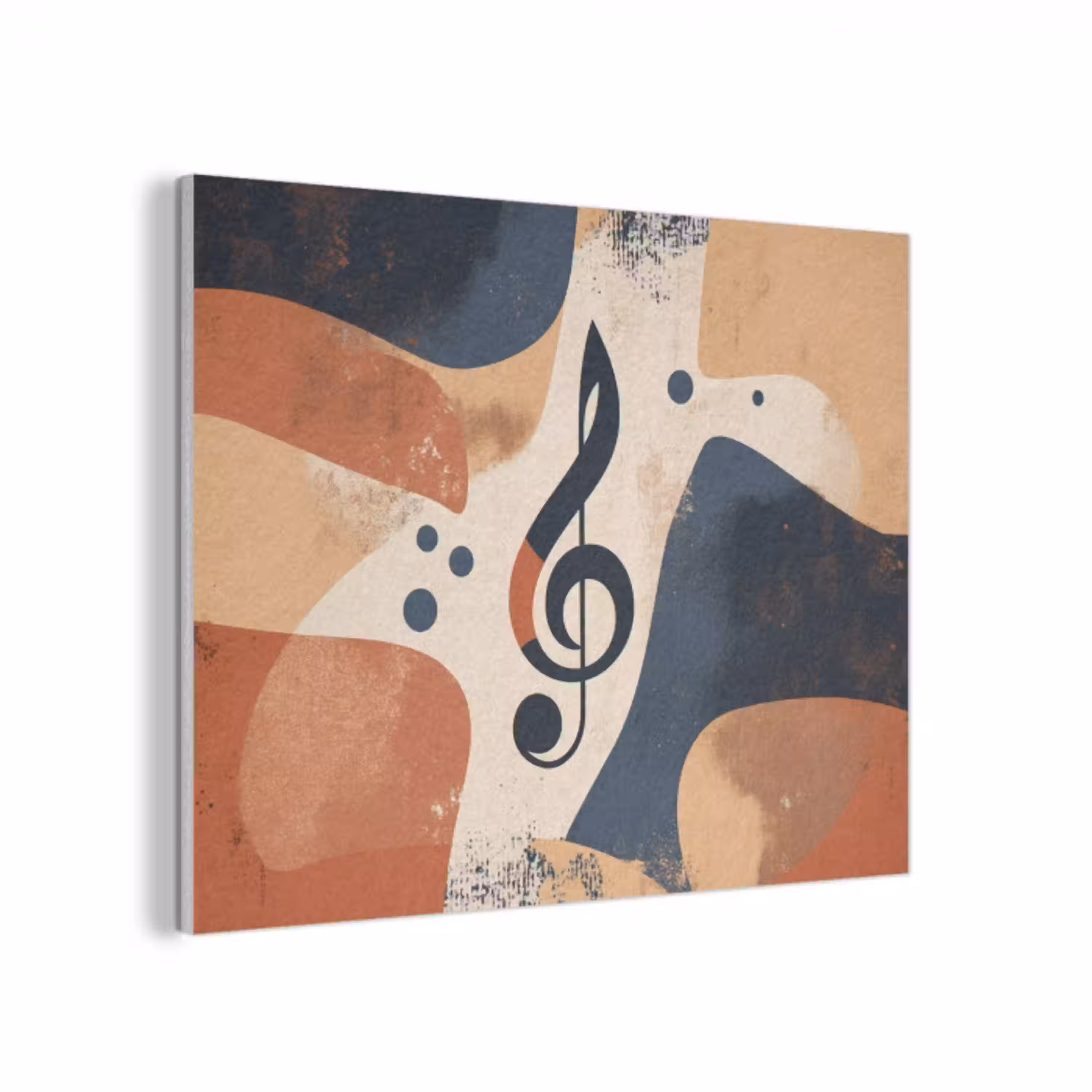 Sleutel - G - Abstract - Beige PET vilt klein -3d