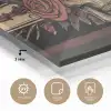 Schedel - Rozen - Gotisch plexiglas 5mm klein -sfeer2