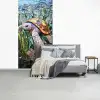Schildpad - Zeewier - Mozaïek fotobehang vinyl groot -slaapkamer