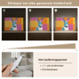 Haas - Kleurvakken - Oren - Roze Light Box met kabel (Tafellamp) klein -USP_dimbaarNL