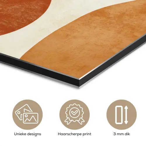 Zon - Abstract - Takken - Oranje aluminium wit klein -closeup_NL