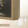 Boom - Zwart - Goud - Wit - Modern Light Box met batterij (Wandlamp) middel -USP_websiteoplaadbaarNL