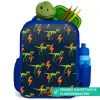 Bliksemsnelle raptors Kinderrugzak - Blauw middel -inhoud_DE
