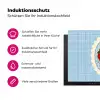Aardbeien - Lijst - Rood - Geruit Inductie beschermer vinyl 3mm klein -zzzzzzz-lf-ups