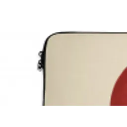 Cirkel - Zeven - Lucky - Rood laptophoes neopreen klein -detail
