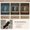 Bloemen - Blauw - Dennenboom Light Box met batterij (Wandlamp) middel -USP_lichtkleurNL