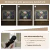 Glasstukjes - Leliebladeren - Vis - Oranje Light Box met batterij (Wandlamp) middel -USP_dimbaarNL